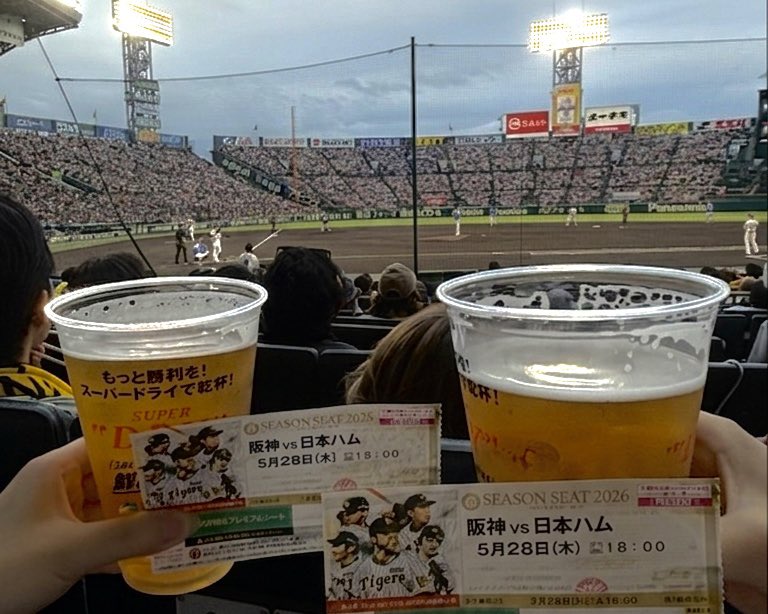 2026.05.28 セ・パ交流戦 阪神 2 - 4 日ハム 📍阪神甲子園球場 #観戦