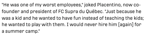 charliejclarke's tweet photo. Long before Moïse Bombito was a World Cup-bound #CanMNT star, he was working summer camps for Rocco Placentino.

He and Ismaël Koné were part of Placentino's inspiration for @fcsupraquebec.

Here's that story, plus more on the future of QC soccer ⚜️

📝: https://t.co/0o8XEinphs https://t.co/aC94wQhHqg
