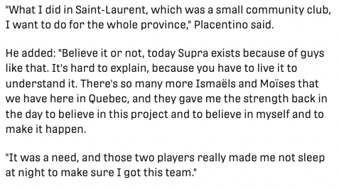 charliejclarke's tweet photo. Long before Moïse Bombito was a World Cup-bound #CanMNT star, he was working summer camps for Rocco Placentino.

He and Ismaël Koné were part of Placentino's inspiration for @fcsupraquebec.

Here's that story, plus more on the future of QC soccer ⚜️

📝: https://t.co/0o8XEinphs https://t.co/aC94wQhHqg