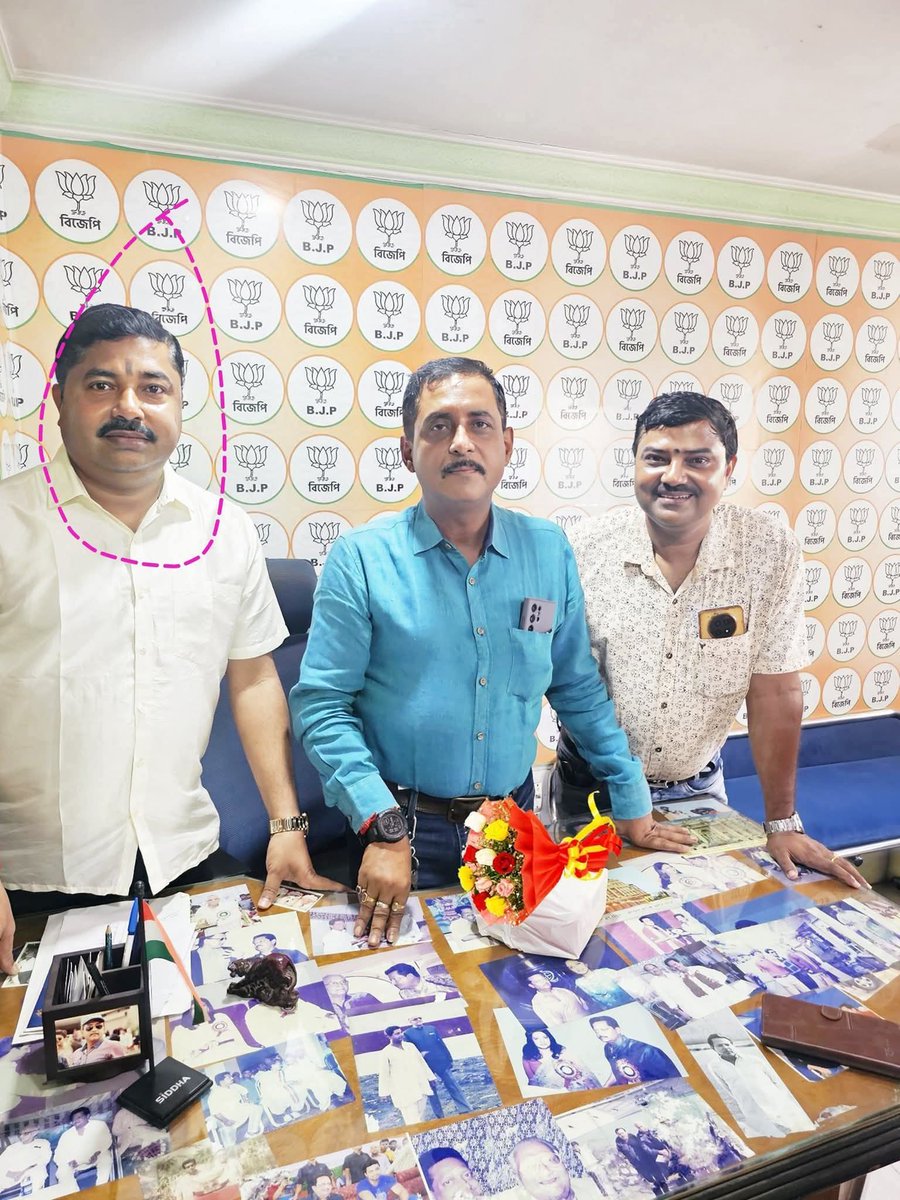 HALDERSAN's tweet photo. PLEASE  VERIFY: @sajalghoshofc

Sajal Ghosh, the person standing beside you may be a businessman today, but please verify his background once.

In Birnagar, Nadia, he is widely known as a notorious criminal linked with TMC. These kinds of people often use political identities and connections for their own benefit.

Please do not lose the trust, respect, and emotional connection of genuine BJP workers by giving space to such people beside you.

LINK : 
https://t.co/g3mabhv1Zx