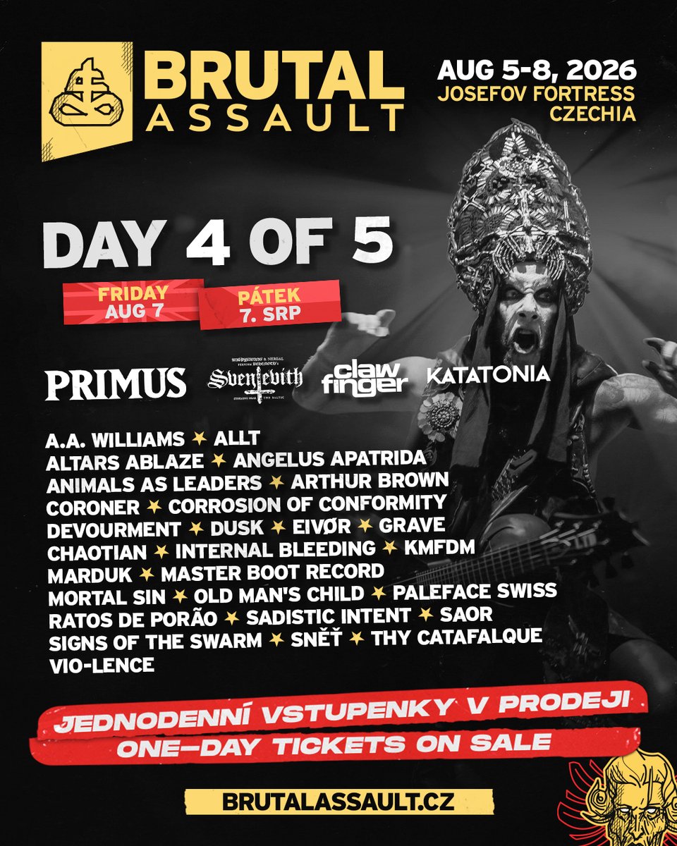 thycatafalque's tweet photo. August 7, Brutal Assault. https://t.co/5clWstHx58