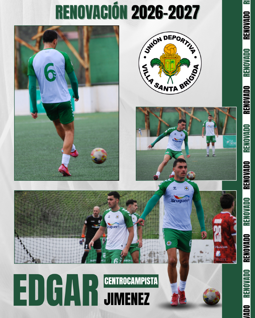 udvsbrigida's tweet photo. 💚 RENOVACIÓN 💚

Nuestro centrocampista Edgar seguirá defendiendo nuestros colores una temporada más. Su entrega y ambición seguirán siendo clave en este proyecto que sigue creciendo.

¡Seguimos construyendo! ⚽💪 https://t.co/G4iMNHpLsA