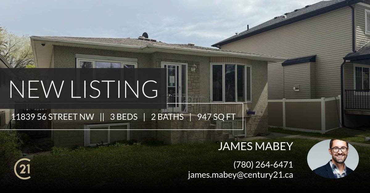 MabeyAHome's tweet photo. 📍 New Listing 📍 Take a look at this fantastic new property that just hit the market located at 11839 56 Street Nw in Edmonton. Reach out here or at (780) 264-6471 for more information

James Mabey, REALTOR®/Broker
Century 21 Masters https://t.co/d32rw8GER7 https://t.co/OEXn9lk1fd