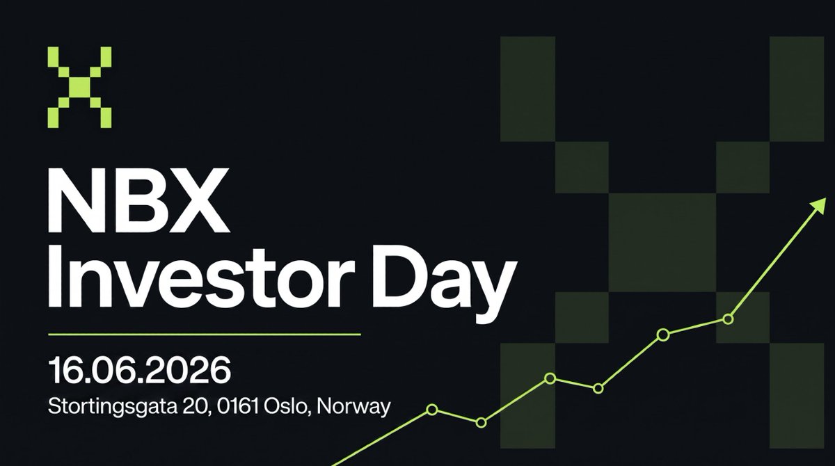 nbxcom's tweet photo. 🚨NBX INVESTOR DAY🚨
 OSLO, 16 JUNE

CEO @KjosMathisen takes the stage to break down where NBX is now and where we're going next. 👇

⚡ The Stablecoin Ecosystem — USDM, EURM, PLT + our Multi-currency Visa card
⚡ JV Partnerships — Flip app + Nayapaisa (🇵🇰 digital asset exchange)
⚡ NBX as a Digital Asset Bank — Latvian banking license progress

🎙️ Special guest: Jamil Rehman (Aprikos Venture / Co-founder NayaPaisa)
@Venturetoken_ 

10:30–13:00 · Stortingsgata 20, Oslo
🎟️ Register 👉
 https://t.co/a1rvP5xo1L

Recorded & published after. Don't miss it. 🔥