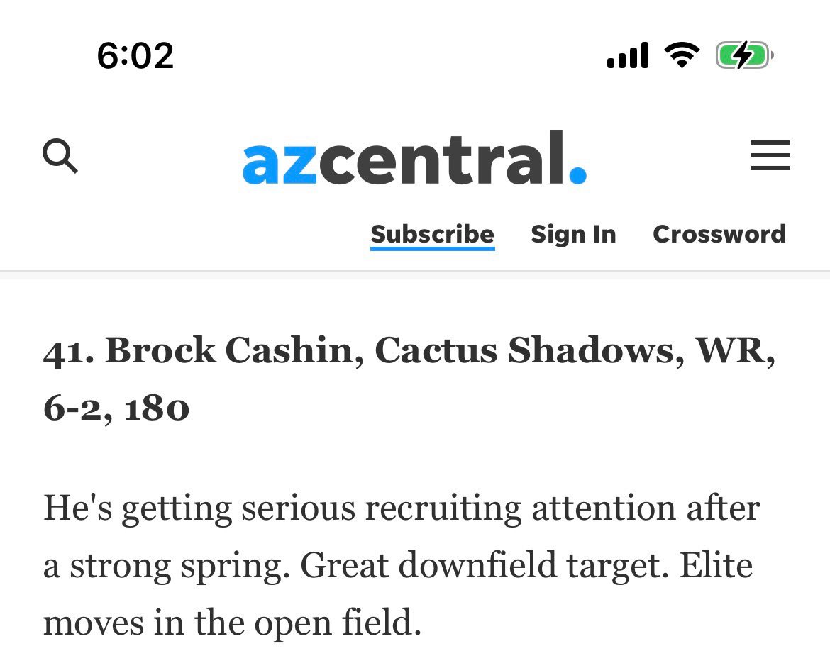 cactusshadowsfb's tweet photo. Congrats Brock. Let’s go junior year https://t.co/6QAYiGOiM7