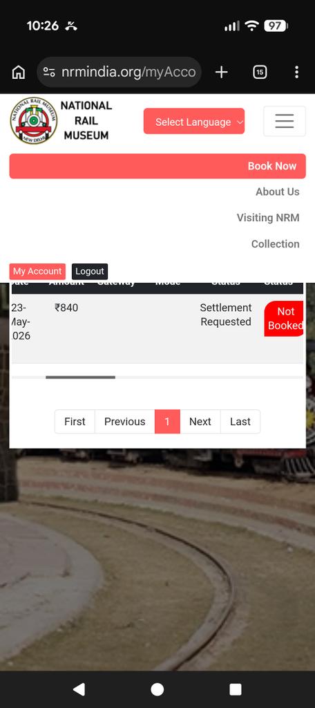 Nishith23's tweet photo. I had raised the issue via email of UPI transaction money of Rs 840 which got deducted for @nationalrailmus online ticket but no tickets were issued. I have got no response or refund of the same. Pls urgently issue the refund cc @RailMinIndia @IRCTCofficial https://t.co/UYMOeXoGLK