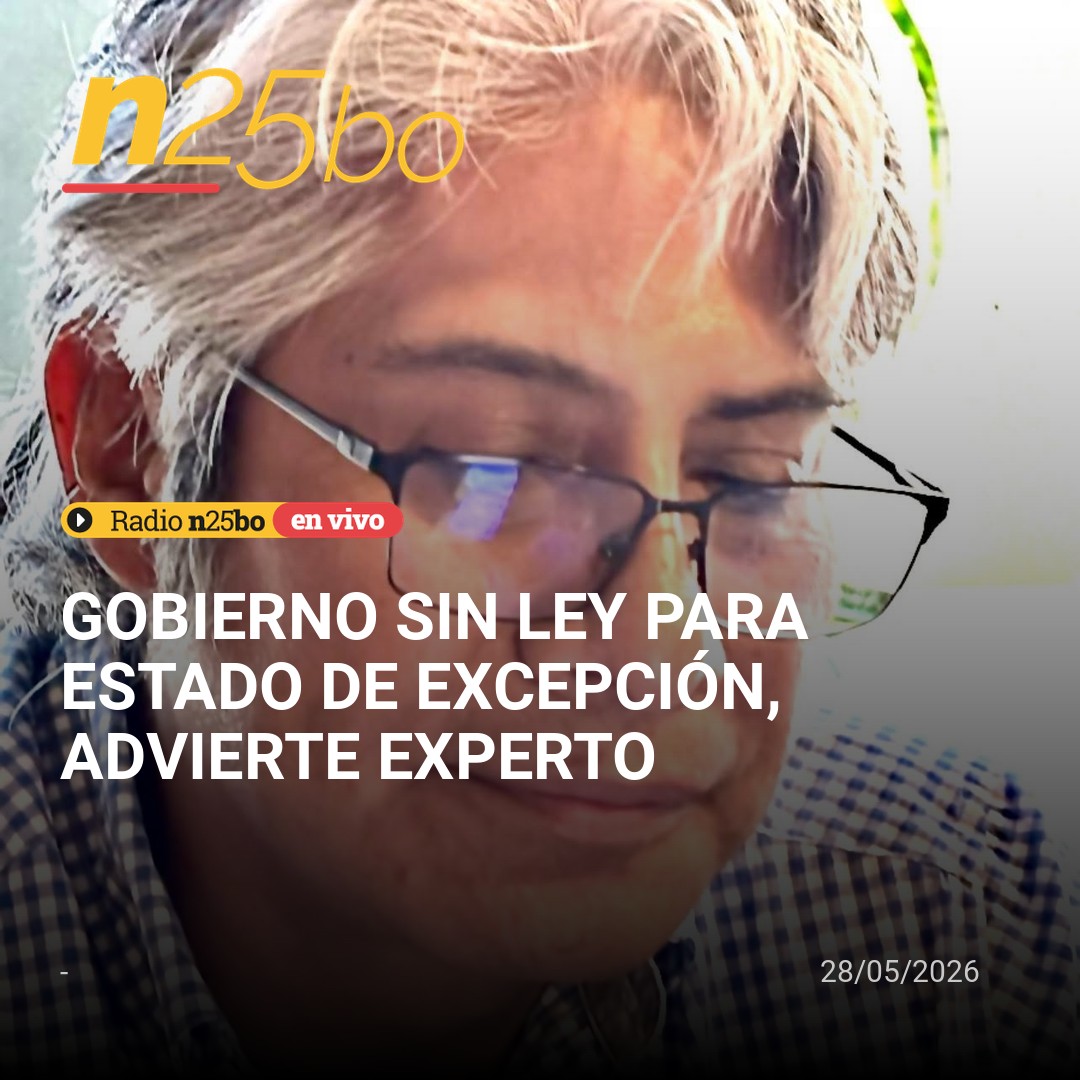 n25bolivia's tweet photo. ÚLTIMA HORA: Abogado Wilfredo Chávez afirma que abrogar la Ley 1341 imposibilita legalmente decretar Estado de Excepción en Bolivia. La CPE exige ley especial. Sin ella, medida es inconstitucional. El Gobierno debe buscar solución política, no legal. #Bolivia #EstadoDeExcepción https://t.co/F4ykGOUXXb