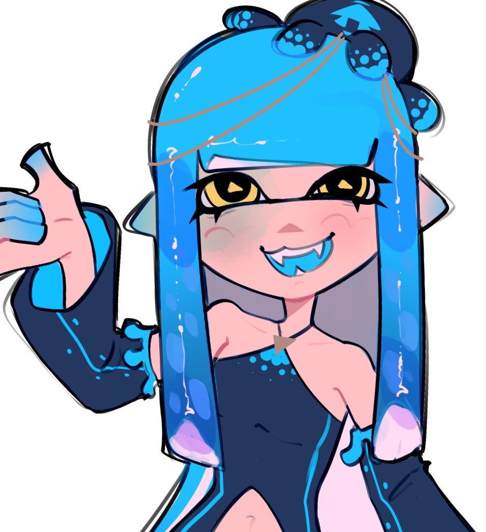 kibbiesou's tweet photo. happy 11th birthday, splatoon!! jelly grew so much throughout the years https://t.co/aS7lE38SoT