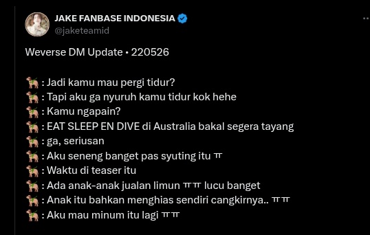 JAKE FANBASE INDONESIA tweet media