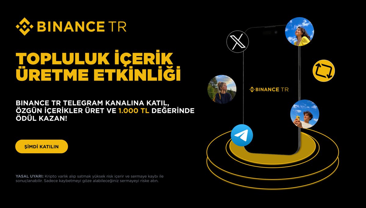 BinanceTR's tweet photo. Binance TR Topluluk İçerik Üretme Etkinliği’nde ödüller seni bekliyor 🏆

Mayıs ayında özgün içerikleriyle öne çıkan 200 kişi, 1.000 TL değerinde dijital hediye çeki kazanacak 🎁

Detaylar 👇
https://t.co/qoFSOarwFU https://t.co/BLn7jJUFaT
