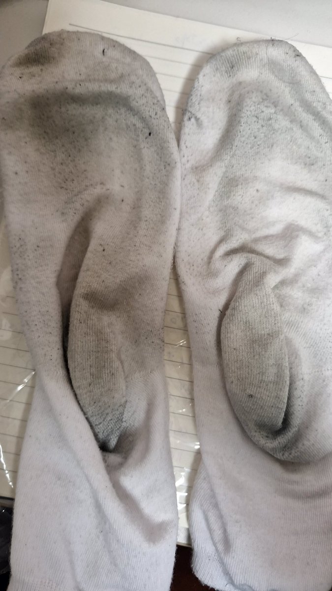 BallFet5907's tweet photo. 진아님 발바닥 땀 많이 난 부분이 여실히 표시되며 압도적인 냄새로 제 후각이 황홀하게 지배당하는거같아요 ㅠㅠ 발땀냄새+꼬랑내+꿉꿉한냄새가 모두 합쳐져서 정말 진아님 양말 사본사람들만 아는 꼴릿하고 우월한 냄새가 나서너무 행복해요 다음에 꼭 또 살께요 #발걸레 #발노예 #발냄새 #주인님 https://t.co/aAzKDMW04O