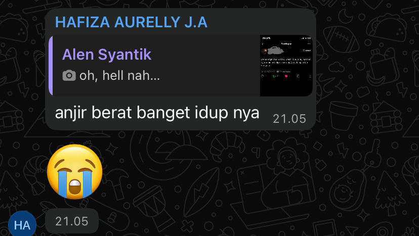 slvyn_nn's tweet photo. REAKSI KAWANKU PAS TAU TWITT INI AJAHAHAHAHAHAHAHAHHA https://t.co/JB0Q4o07D8