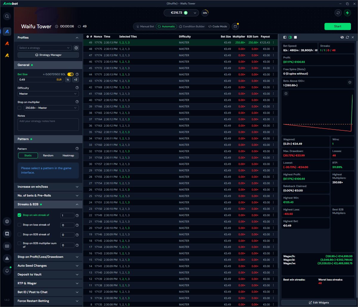 Antebotcom's tweet photo. What’s better for grinding an Originals challenge on @shufflecom  ($50,000 prizepool) than using Antebot?

For real, it should be Gambling 101 😄

Easy peasy lemon squeezy,
Now for the prize money, 
Let’s wait patiently.

(Yes, I'm also a poet 🤣)

Good luck peeps. https://t.co/NtKJEyWiAH