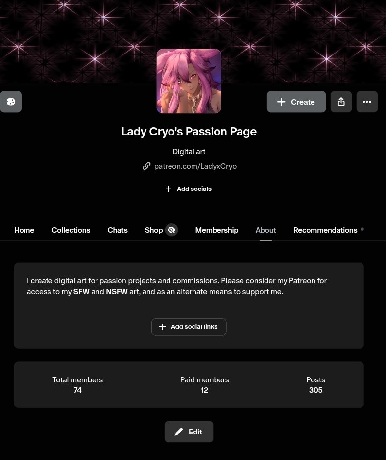 CryoLadyx's tweet photo. Any help for this to be seen is much appreciated 👉👈
Trying to reach 100 members (free included)
This is a HUGE goal of mine!
I am back to making daily progress so I will be maming it worth it if you want to follow me there and not miss any updates 🩷
I appreciate you all!!
👇🔗 https://t.co/dtwzTgFw7X