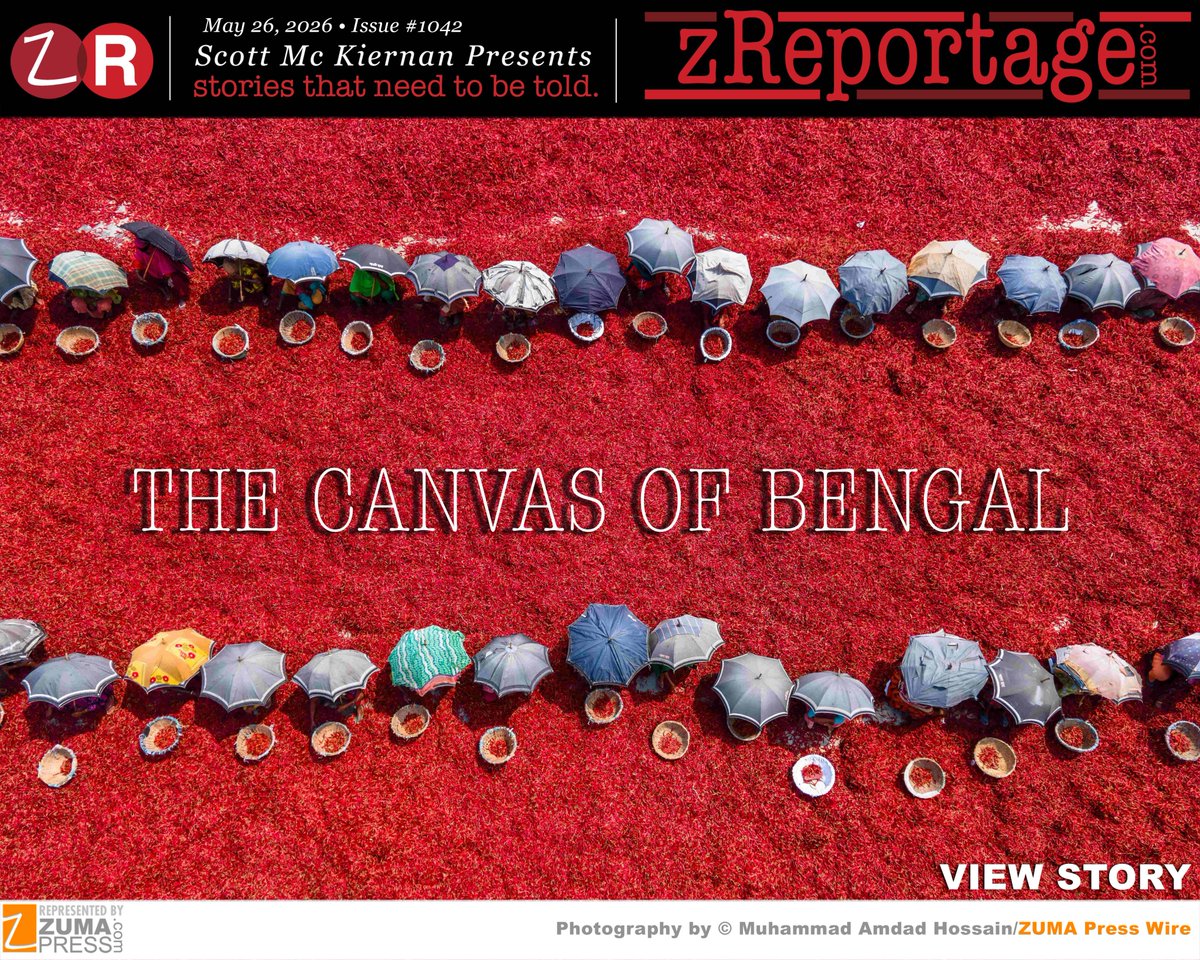 ZUMApress's tweet photo. Scott Mc Kiernan Presents https://t.co/AxY7m8Cg5N Issue #1042 Story of the Week: Published: TUESDAY May 26, 2026: 'THE CANVAS OF BENGAL' by ZUMA Press award winning photo-journalist Muhammad Amdad Hossain. 1/5 https://t.co/oaK6sw5cCp