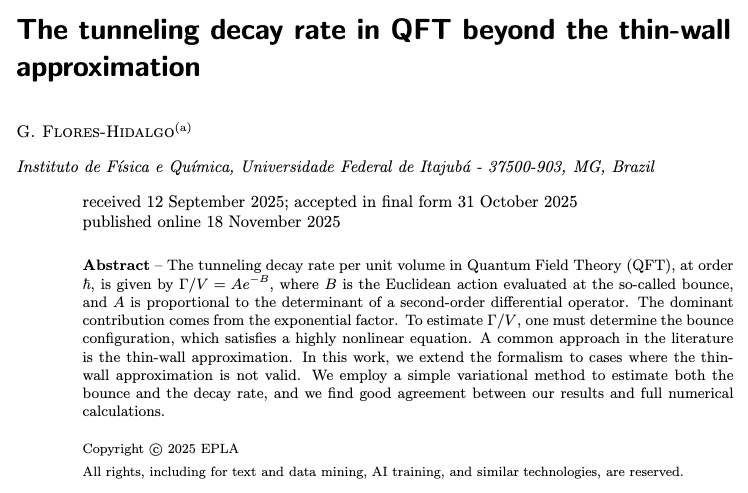 epl_journal's tweet photo. The tunneling decay rate in QFT beyond the thin-wall approximation

by G. Flores-Hidalgo

@unifei_oficial

👉 https://t.co/KNEw60uM9C https://t.co/dfxrXnZjyl