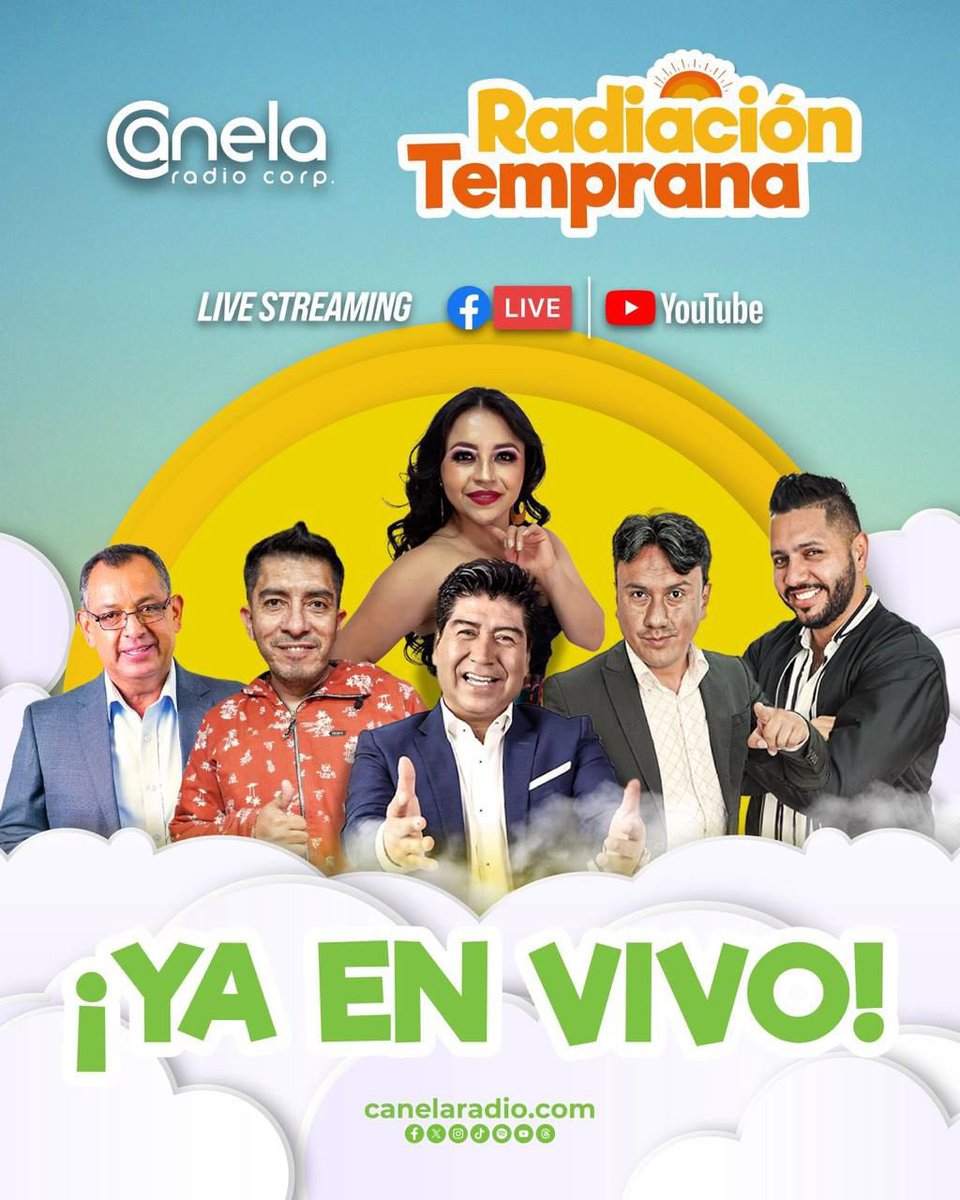 RadioCanelaEC's tweet photo. Ya estamos en vivo 👀

https://t.co/Y7yp6EksFr https://t.co/C0C24XSvuR