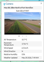 LaPrairieWorks's tweet photo. 511 Conditions Snapshot – Northern Alberta (8:15am): Bare-dry conditions in the north this morning. Drive with caution and adjust travel speeds accordingly. Conditions may change. Check 511 Alberta for updates. https://t.co/pFWvqM2QKK https://t.co/2JTkWfkmOu