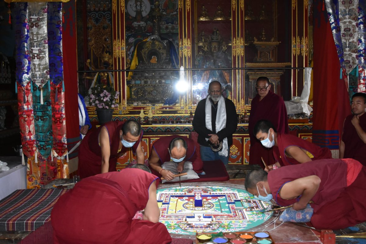 IDSAIndia's tweet photo. DG @SujanChinoy accompanied by @IDSAIndia team visited the renowned #Tawang Monastery in #ArunachalPradesh and interacted with senior monks.
The @IDSAIndia team gained insights into the monastery’s religious and cultural legacy. https://t.co/536zg26Qxr