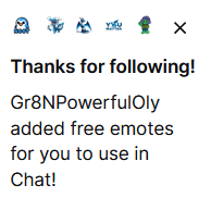 ViewerAttack's tweet photo. @Gr8NPowerfulOly Followed! https://t.co/YYf2H2CsTq