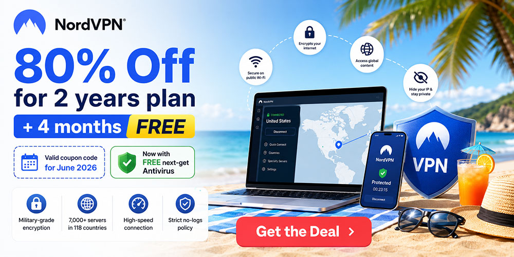 CouponStoreWeb's tweet photo. NordVPN coupon code June 2026 https://t.co/9ATLJKecRj Use 80% off NordVPN discount code for 2 years plan and get 4 months free + FREE next-gen antivirus! https://t.co/QiRPFn0f1T