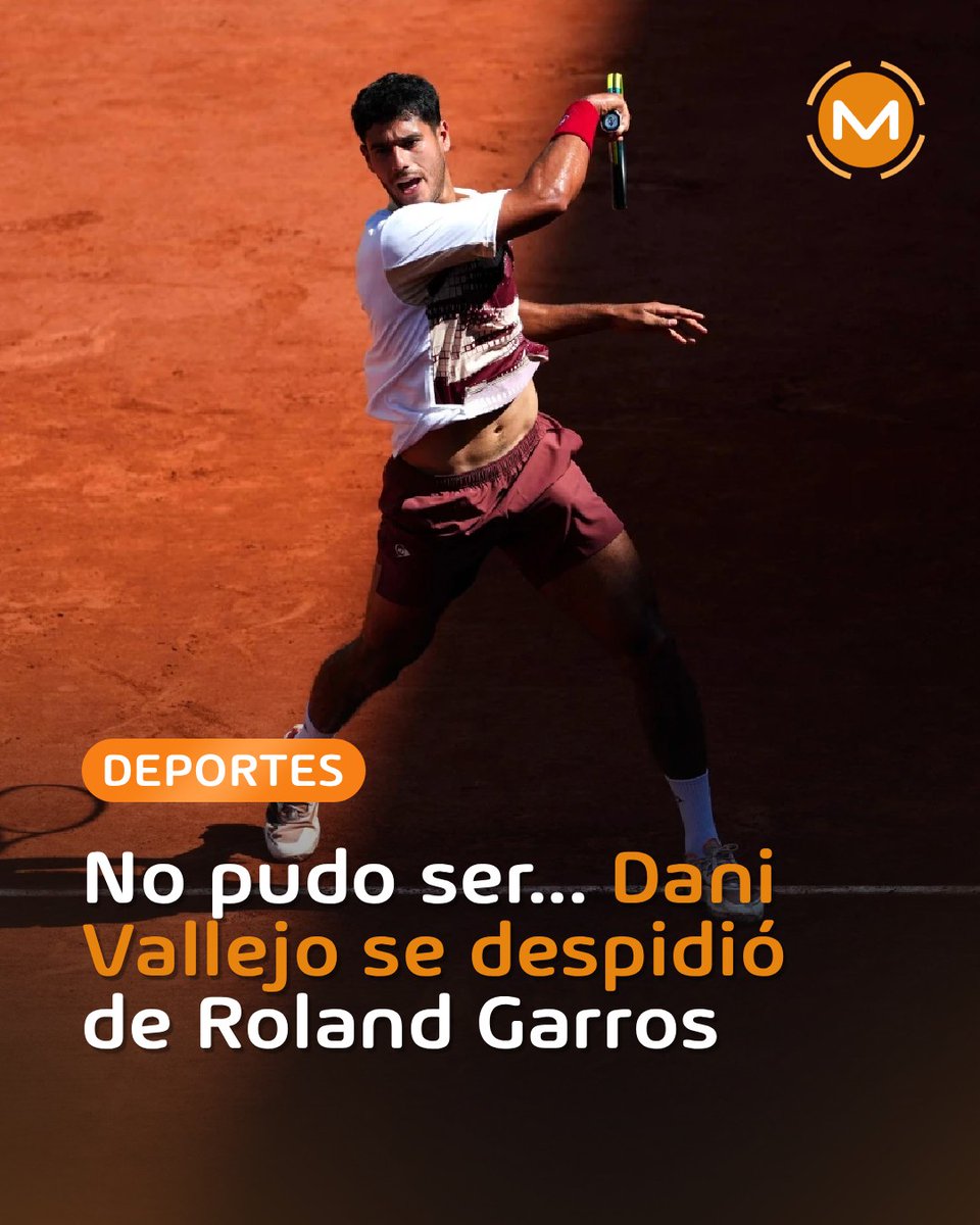 AM_1080's tweet photo. 🎾🇵🇾Cerca de la épica en París

🔸Dani Vallejo se despidió de Roland Garros tras una histórica batalla de 4 horas y 56 minutos frente al local Moise Kouamé. 

👉🏼El tenista paraguayo demostró una entrega admirable al remontar dos sets en contra y forzar la definición en un dramático super tie-break en el quinto set.

👏🏼A pesar de la derrota por 3-6, 5-7, 6-3, 6-2 y 6-7 (8-10), el número 1 nacional dejó todo en la pista Suzanne-Lenglen.

#Comunidad1080 📻