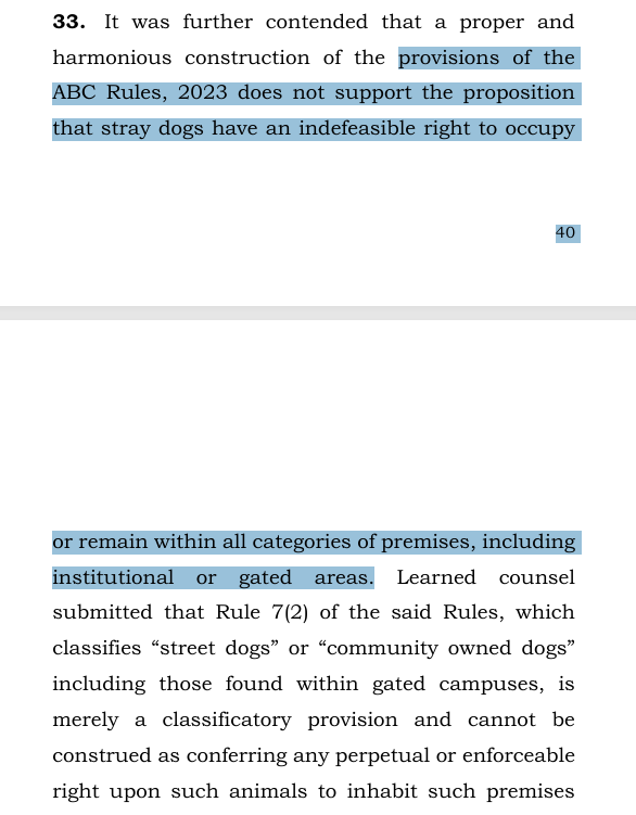 MeVidya_25's tweet photo. @pvs000 Page 40-41 &amp; 52-53 of the May SC order.
Download the full order copy from here. 
https://t.co/B1Kkg1yw4Q
Dogs CAN BE cleared from an area. They cannot stay on indefinitely unless feeders take them in their home or find an adoptive home. https://t.co/O4eFP69De8