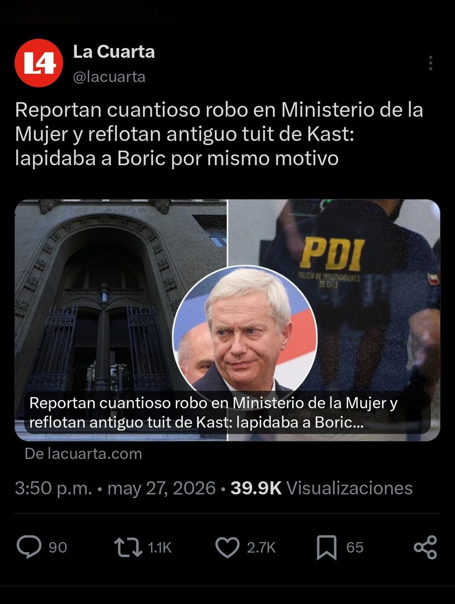 RobertoA's tweet photo. “Si el gobierno no es capaz de evitar los robos en un ministerio, qué queda para el resto de los chilenos.”
Sabe quién dijo esto? Sí, el mismo, el metáforas. Hace 3 años, en julio 2023. #MeCarganLosEmpatesPeroBué. https://t.co/huZzPx0W1E