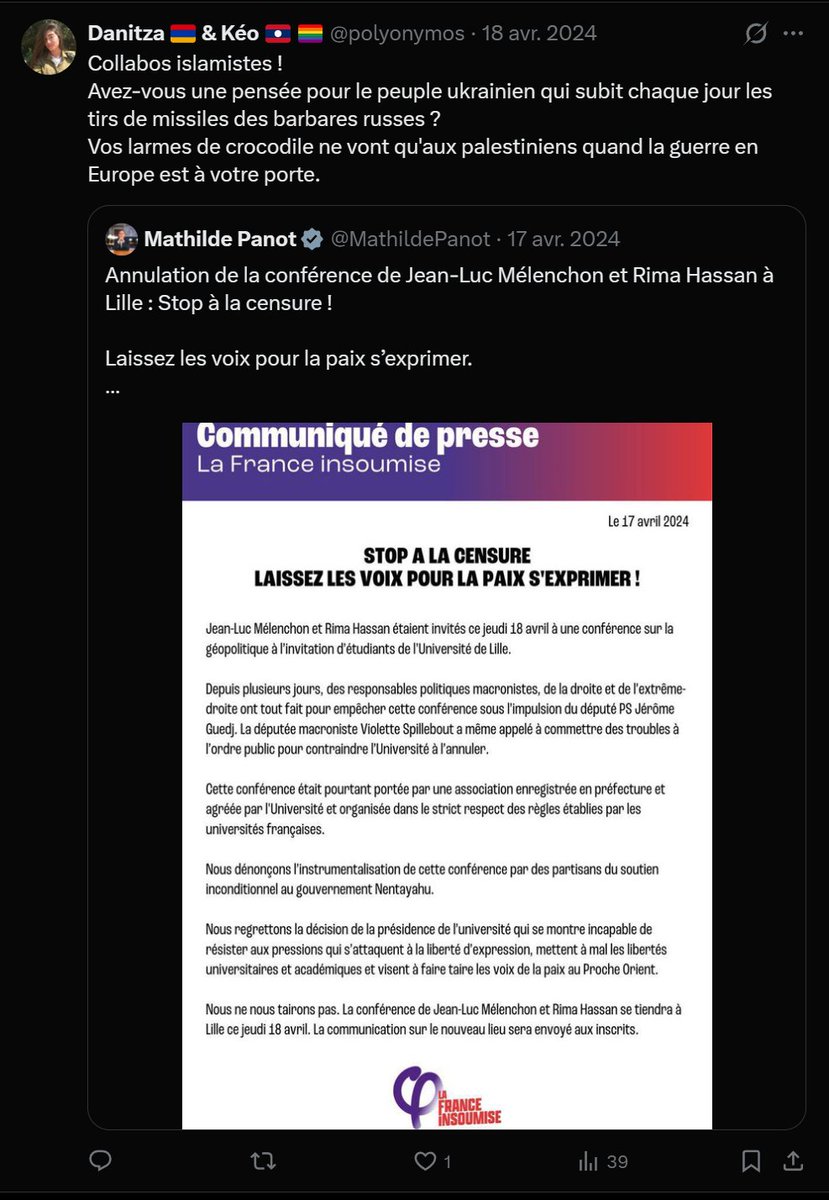 ArgoHydra's tweet photo. @sale_gose @Club91E J'ai fait sauter son compte secondaire,  @dokazsan va chercher sur des comptes anti LFI que j'ai fait sanctionner et ou suspendre https://t.co/8C3xX8W6lm