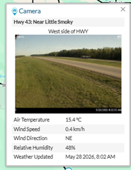 LaPrairieWorks's tweet photo. 511 Conditions Snapshot – North Central Alberta (8:15am): Bare-dry conditions in North Central Alberta this morning. Drive with caution and adjust travel speeds accordingly. Conditions may change. Check 511 Alberta for updates. https://t.co/pFWvqM2QKK https://t.co/erpVwiIxNX
