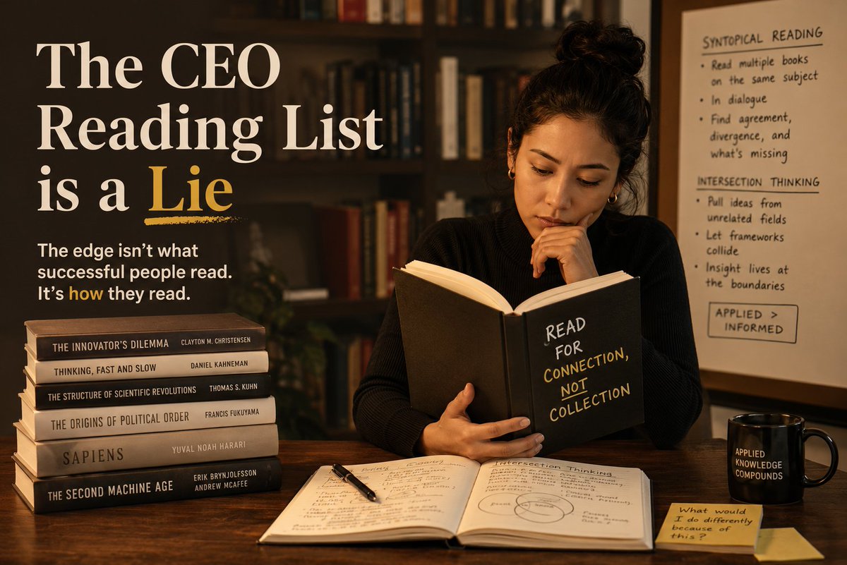 avilbeckford's tweet photo. I just published The CEO Reading List is a Lie https://t.co/jXfHdzzeyk @avilbeckford https://t.co/rOJpUXyV4e