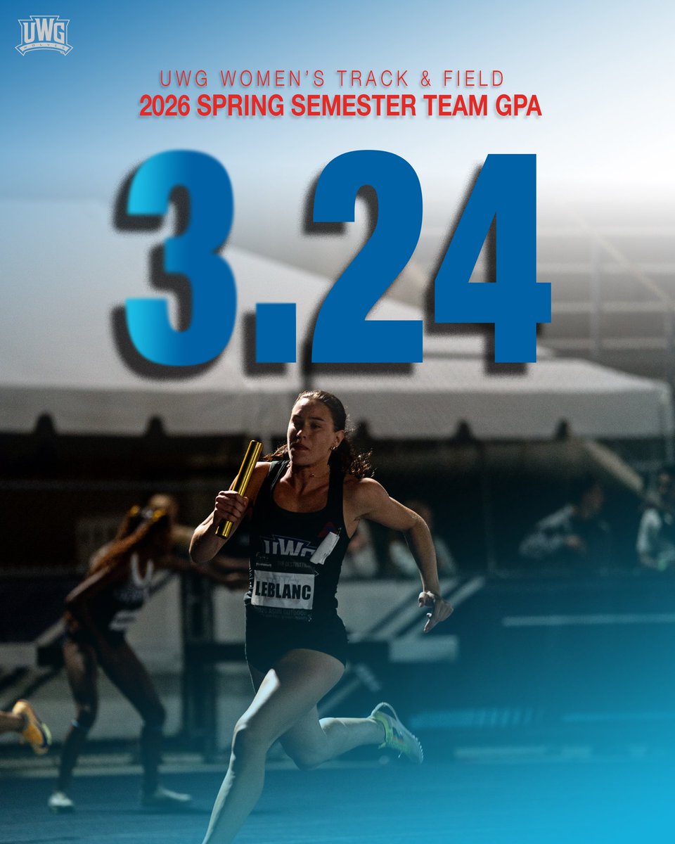UWGTrack's tweet photo. TEAM GPA’S‼️

#BuiltForMore https://t.co/dTfZbjMwWS