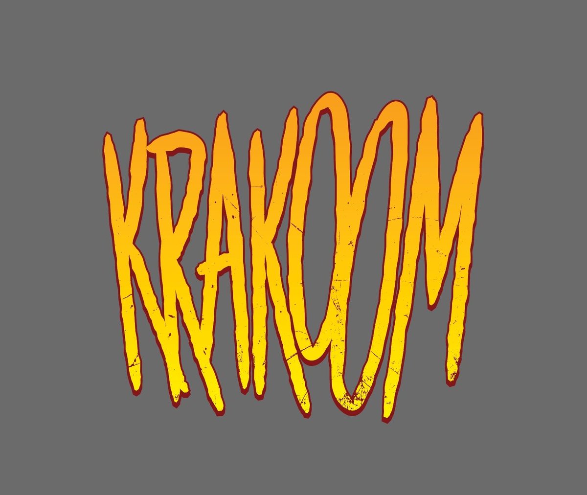 blambot's tweet photo. A very condensed KRAKOOM to fit in a tight space on the art. The distressed texture comes from an old Vietnam War-era ammo box in my garage. I took a picture of the scratches on the side, and vectorized it. https://t.co/84JPcO45KT