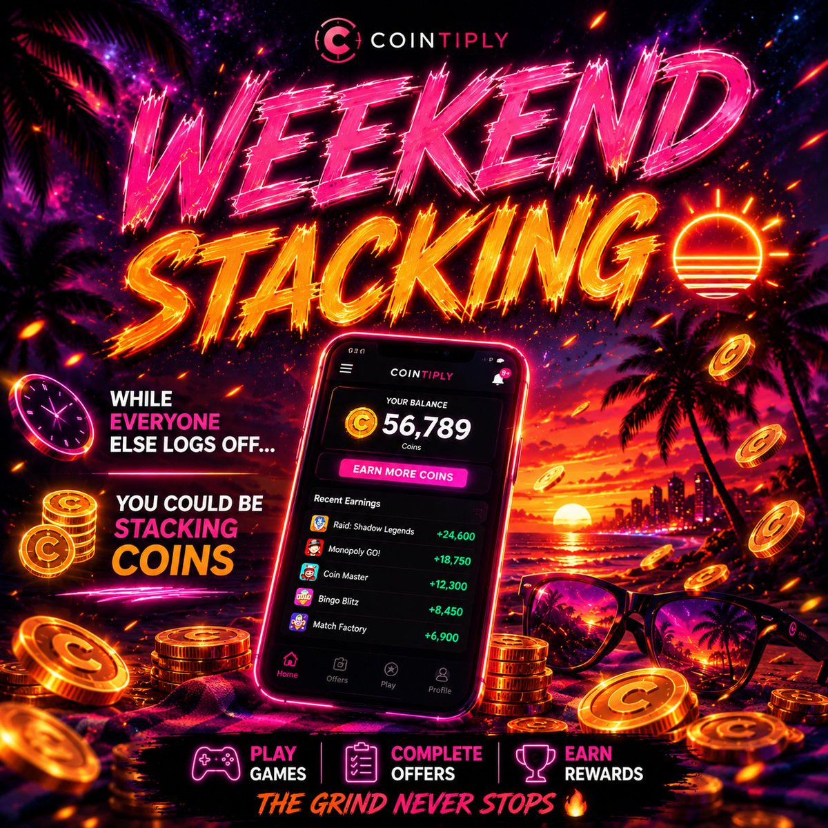 CointiplyFaucet's tweet photo. Weekend grinders always earn different 😤💰

While everyone else logs off…

You could be stacking coins 👀🔥

#Cointiply #EarnCrypto #WeekendGrind https://t.co/DCZusmj1i6