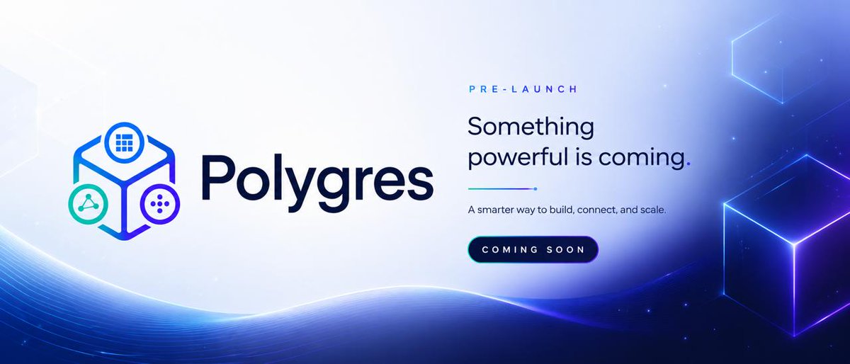 daleverett's tweet photo. Today we’re launching Polygres🧊 
An all-in-one database that brings Tabular, Graph, and Semantics into pure, native Postgres. 

We took the most battle-tested, rock-solid elephant on earth and gave it a warp drive. By fusing Postgres, pgVector, and our own pgGraph into a single engine, we’re here to kill the multi-billion dollar "Modern Data Stack" scam.

Right now, developers are paying a massive SaaS tax just to keep a bloated AI stack afloat: 
💸 You pay a vector DB hundreds a month just to store arrays of decimals. 
💸 You pay a graph DB to draw lines between nodes. 💸 You pay a legacy DB to do what it’s done since 1996.

You aren't building a product anymore. You're a full-time data janitor running a distributed nightmare of brittle sync scripts. That's gotta end.

Imagine asking your app to do this: 
"Find Pro-Plan users who are connected to John, and who recently asked the AI about scaling infrastructure."

To answer that reliably at scale today, you need a relational DB for the subscription, a graph DB for the network, and a vector DB for the semantic search. Plus brittle API pipelines, and days of engineering time. Today, it’s one native SQL query.

Drop your dead weight. We're launching soon. The first 100 signups get $50 in credits. Link to signup below.