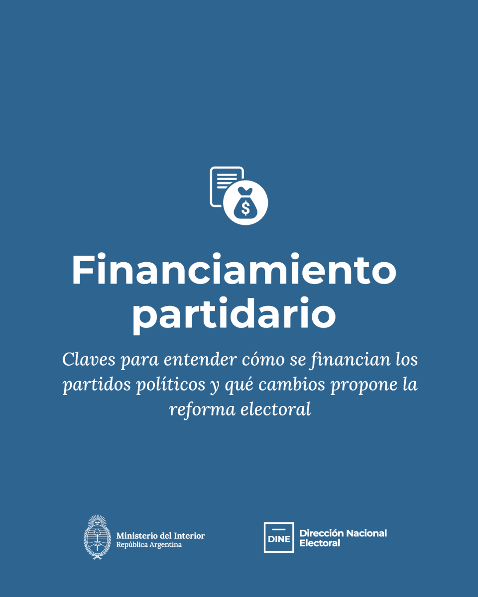 InfoDINE's tweet photo. 🗳️Analizamos la Ley de Reforma Electoral Integral.
Hoy: financiamiento partidario. https://t.co/ifRjQywFUB