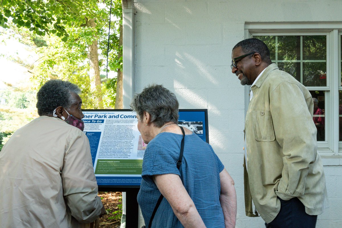 MoCoHistPres's tweet photo. A wonderful morning celebrating the Heffner Park's history and the legacy of Lee Jordan and all the Takoma Park citizens who advocated for community rights and opportunities, see all our markers online if you can't visit in person! https://t.co/YYsPnV4hEu https://t.co/lKLISraEon