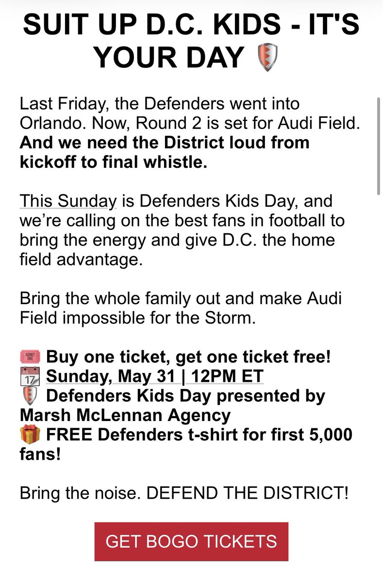katurday_11's tweet photo. BOGO ๐๏ธ this Sunday +
Free shirt for 1st 5k fans +
Perfect weather =
Letโs get that dub!
๐ซก๐ก๏ธ๐บ๐๐
@UFLDefenders
#FeedTheSnake
#UFL
#DMVWeekend
#DCBucketList
#DCWeekend
#ThingsToDoInDC
#DCBucketList
#DCEvents
https://t.co/2qujfz5Y8S https://t.co/84prgTQCEO