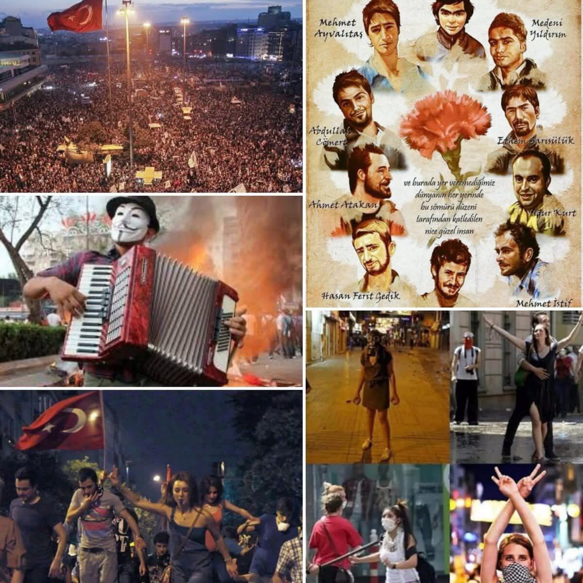 TOPRAK_2_'s tweet photo. Gezi Parkı Direnişi, parkın doğa düşmanlarınca katledilme girişimine karşı 13 yıl önce bugün (28 Mayıs 2013) başladı.

Halkın Gezi Parkı'na sahip çıkması İstanbul'un sayılı yeşil alanlarından olan mekanın betonlaştırılmasının önüne geçti.

''Siz yokken burada olan ağaçlar siz giderken de burada selam duracaklar.''