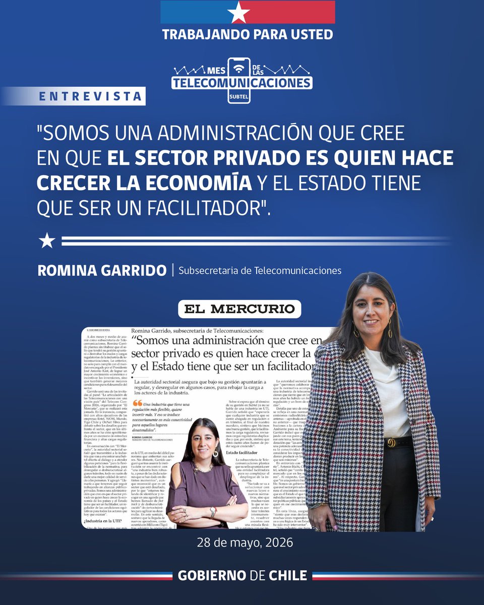 Subsecretaría de Telecomunicaciones tweet media