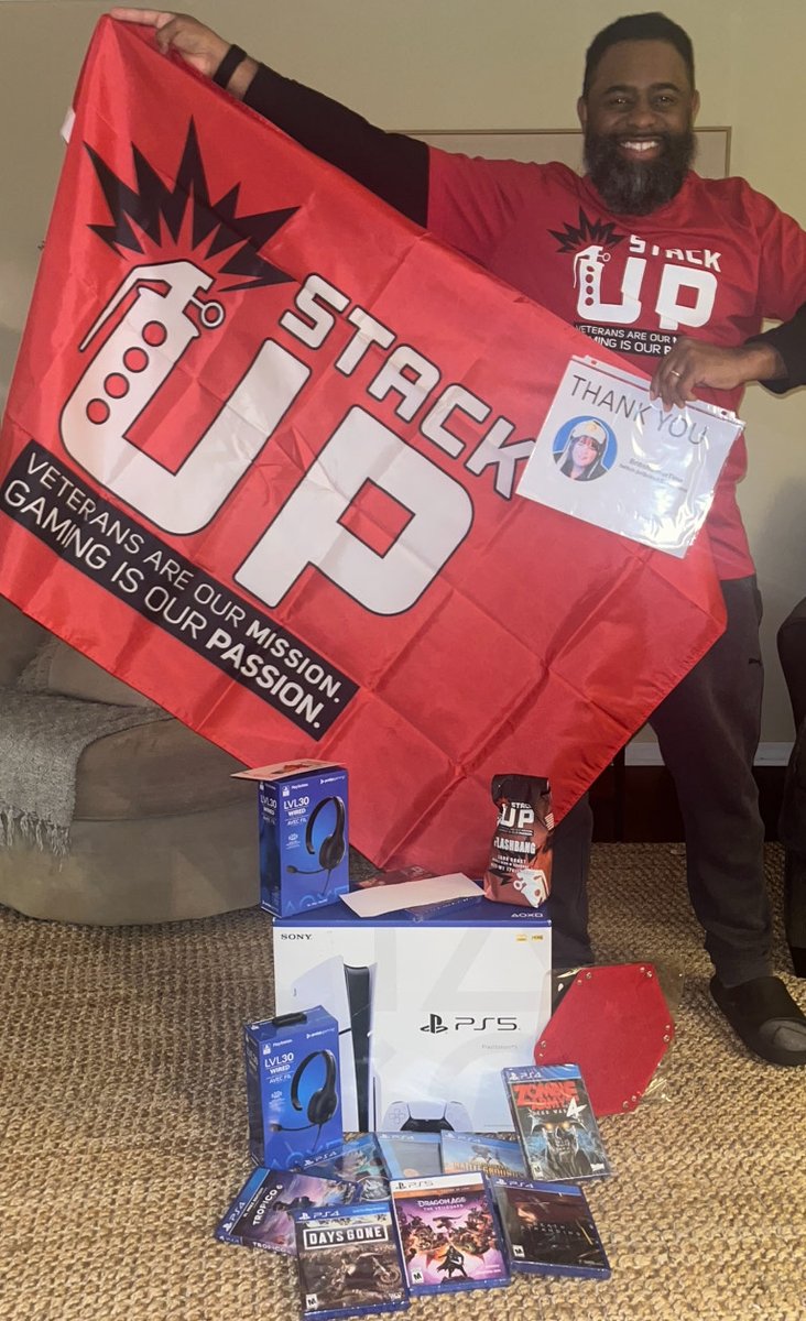 StackUpDotOrg's tweet photo. Navy Veteran Manduah requested a Supply Crate so he could use it for team and community building with other Veterans.

"Dear Brian and StackUp Team,
I want to extend my sincere thanks to you and everyone involved for the care package I received through Stack Up. Your generosity reached me at a meaningful moment, and I do not take it lightly.
As a combat veteran navigating the ongoing work of reintegration, I’ve learned that recovery is rarely linear. It requires patience, support, and moments that allow the mind and spirit to rest. This package is more than just entertainment; it is a tangible reminder that organizations like yours truly understand the importance of connection, purpose, and community in the healing process.
I have a few fellow veterans in the Wounded Warrior Program whom I will be connecting with regularly. I know that together, we will be able to grow, recover, and find relief through this blessing. It’s something I intend to incorporate into my recovery plan and involve others as well.
Your support not only offers relaxation, but also reinforces the idea that reintegration is not a solitary journey. It demonstrates that there are people who care and are committed to the well-being of those who have served.
Thank you for your generosity, empathy, and dedication to veterans. It makes a real difference, and I am deeply grateful.
With respect and appreciation,
Manduah"

Thanks to @TimeSimer for supporting this gaming care package sent out to Manduah!
https://t.co/7hwiKi22EY