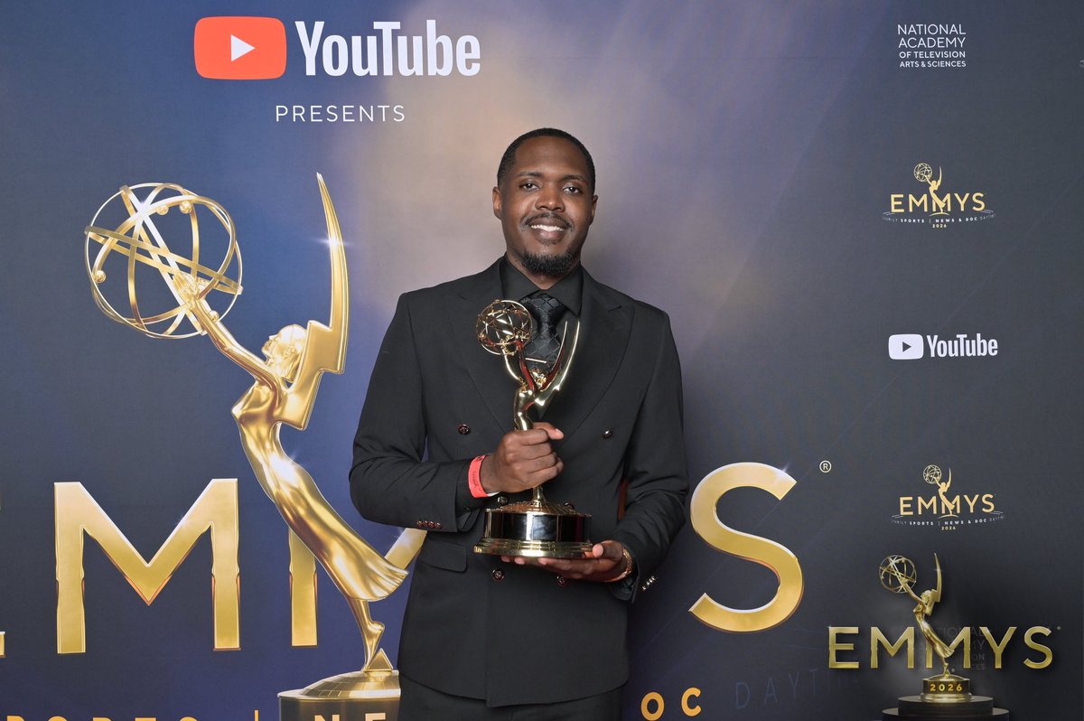 FAMUSJGC82's tweet photo. Huge shoutout to Jonathan David @jonrocfilms! 🏆 

In 2023 he was a student at SJGC entering us for the @CocaCola HBCU Sports Production Grant. Now he’s a @sportsemmys winner for Outstanding Sports Documentary Series as Associate Producer of Serialized Quarterback & Seasonal Producer at @NFLFilms . From the classroom to the Emmy stage. The SJGC difference is clear. 👏🏾🐍

 #FAMUSJGC #FAMUAlumni #SportsEmmys