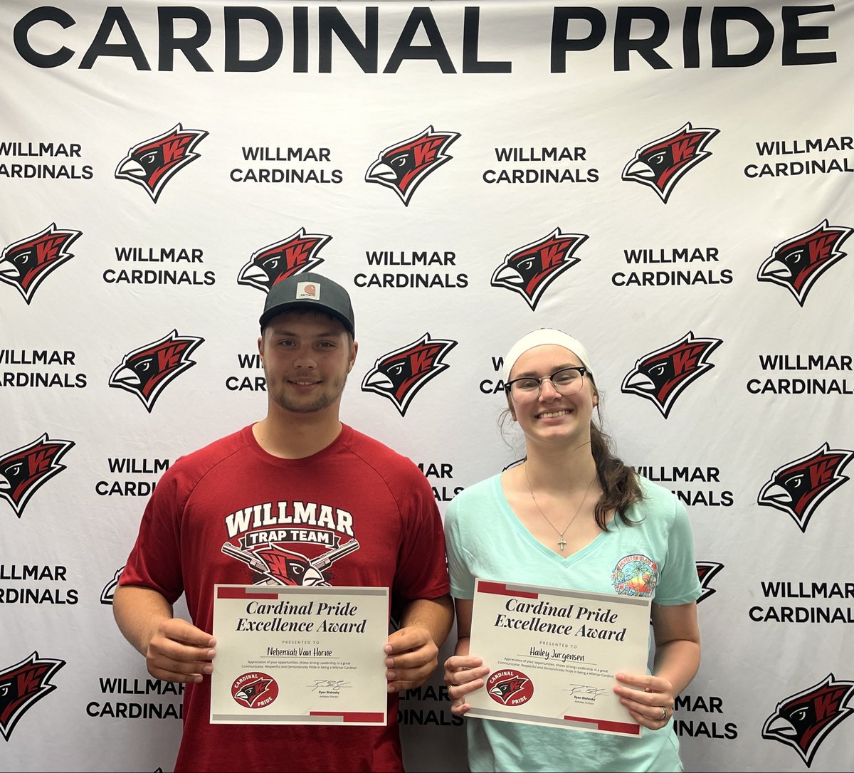 WCardinalPride's tweet photo. Cardinal Pride is proud to reward $6000 in scholarships to graduating seniors at WPS. Congratulations to this year’s final recipients, Nehemiah Van Horne and
Hailey Jergenson! https://t.co/knReLLUj6x