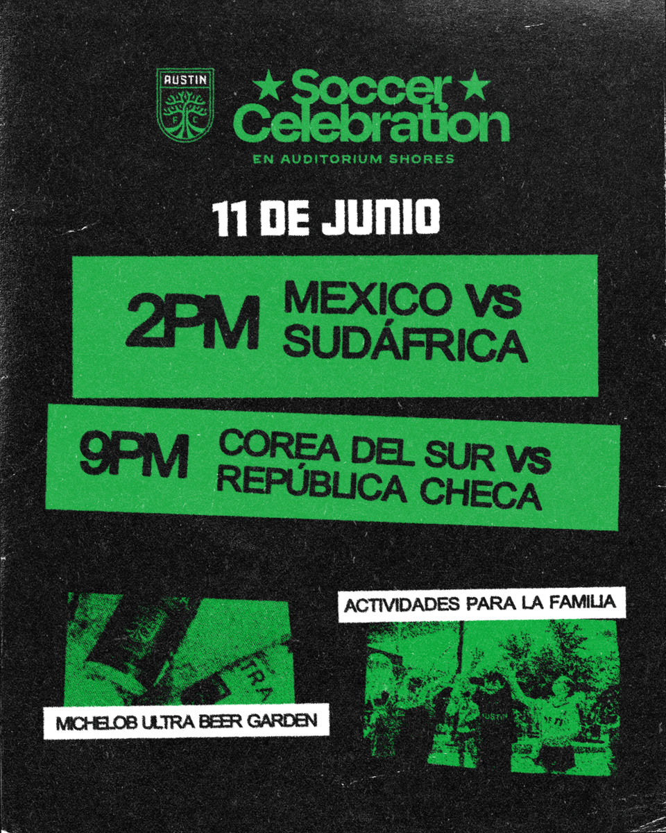 ConsulMexAtn's tweet photo. ¡La fiesta no para! 🌎
¡Este 11 y 12 de junio arrancamos la fiesta más grande del fútbol! Vive la pasión de la Copa Mundial de la FIFA 2026™ con nosotros en Auditorium Shores. 
¡Consigue tus boletos GRATIS 
https://t.co/4vf8z7qTe9 https://t.co/aOutJ23fzF