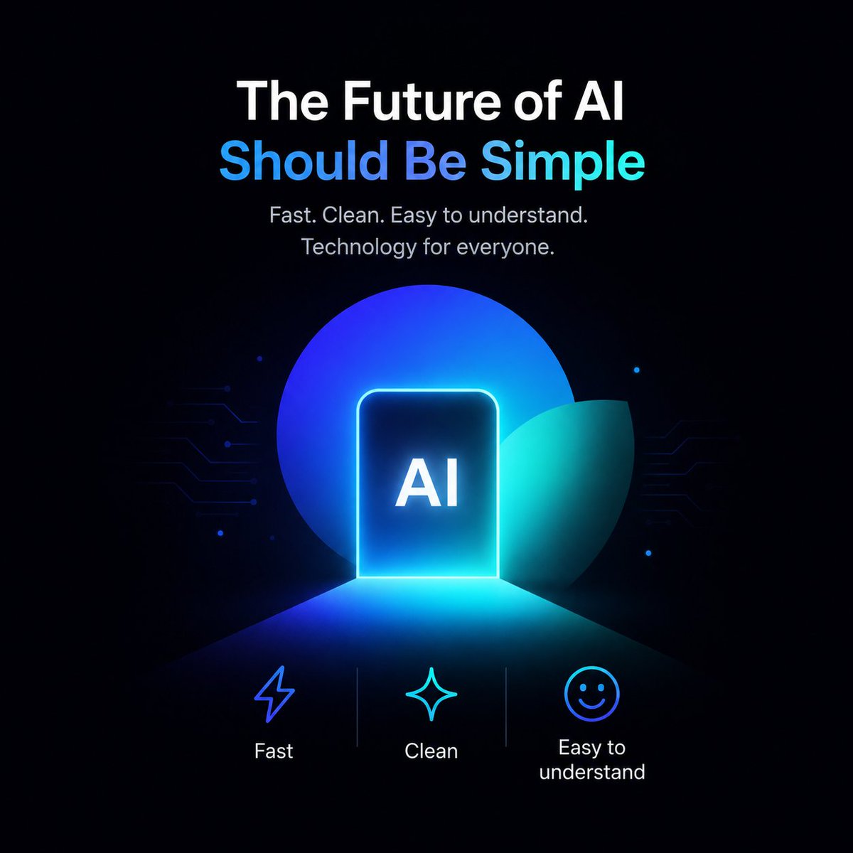 dontdims's tweet photo. The Future of AI Should Be Simple

Many AI platforms are too complicated.
@askjuneai focuses on making AI feel:
• fast
• clean
• easy to understand

Because the best technology is technology that everyone can use easily. https://t.co/Vk5Bo3Ke83