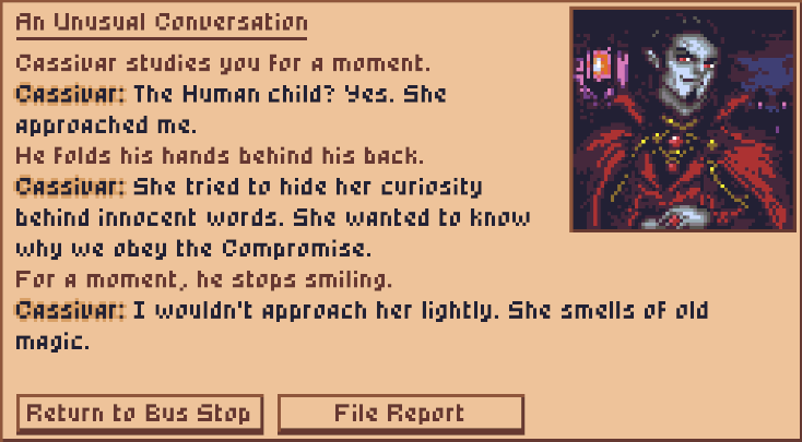 CompromiseDev's tweet photo. @_Saretz Even a Master Vampire seems to agree with you 🤣 https://t.co/smKtE69qLX