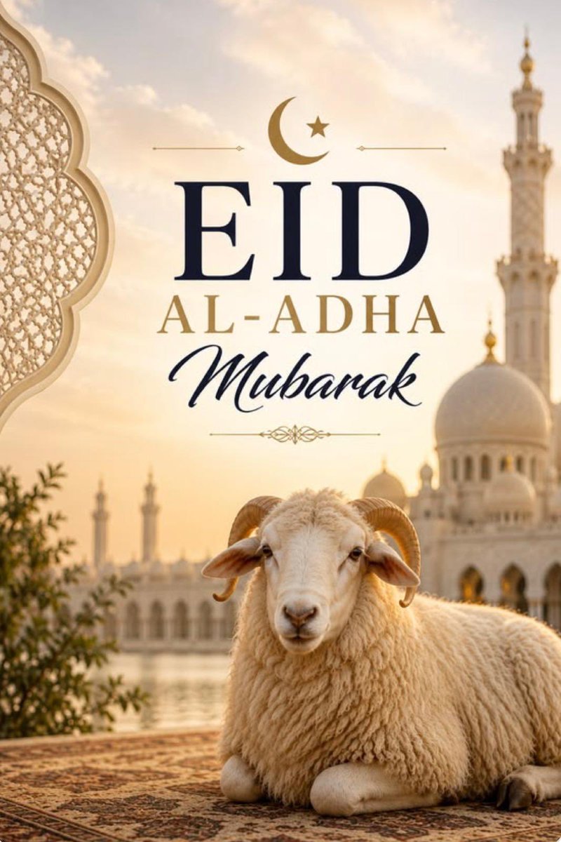 senifati's tweet photo. Bonne fête de l’Eid à tous mes amis et proches. Qu’Allah accepte nos prières, nos sacrifices et nos adorations. Qu’Il nous accorde paix, santé, pardon, baraka et réussite dans tout ce que nous entreprenons. Depuis les lieux saints, je vous garde dans mes prières.
Eid Mubarak!! https://t.co/snCYaUupZb