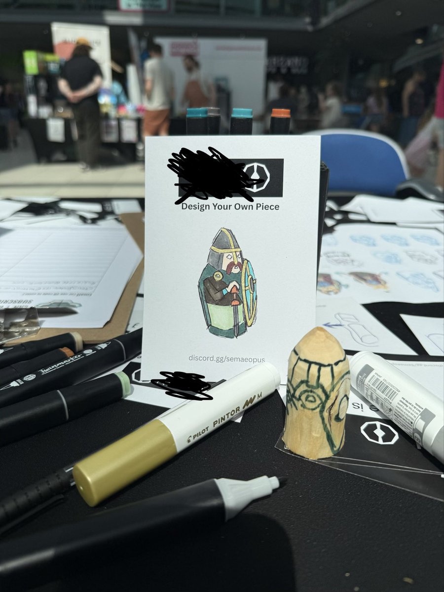 semaeopus's tweet photo. We are at @NorwichGFest with our new prototype!

Come hang with us at our booth. We’re running demos, having players join in and sketch their own characters, and even doing some live character carving! 🪵🎨

If you’re in Norwich, come on by!
#NorwichGamesFestival #IndieDev https://t.co/qEJZkSBhHa