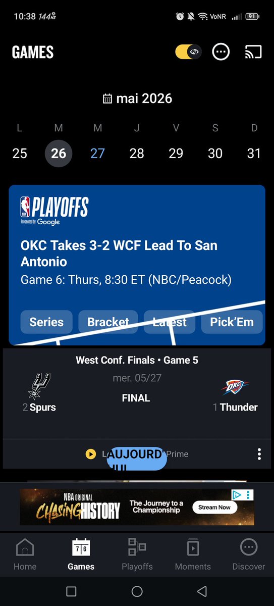 eadc2012's tweet photo. @CatchNShootFr J ai eu ce truc une fois pour le game 5 https://t.co/PGQF7zGb7R
