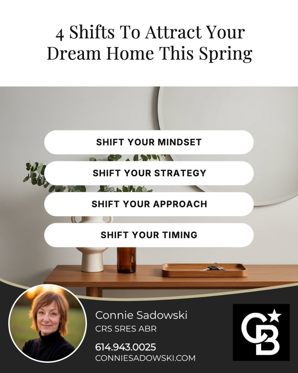 conniesadowski's tweet photo. ✨ Ready to find your dream home this spring?

🌟 Shift your mindset—think bigger
🎯 Shift your strategy—get focused
📊 Shift your approach—use expert insights
⏳ Shift your timing—don’t wait

Spring is your opportunity. Let’s make it happen! 🏡💬

#Realtor #realestate https://t.co/oxNEqksGsD